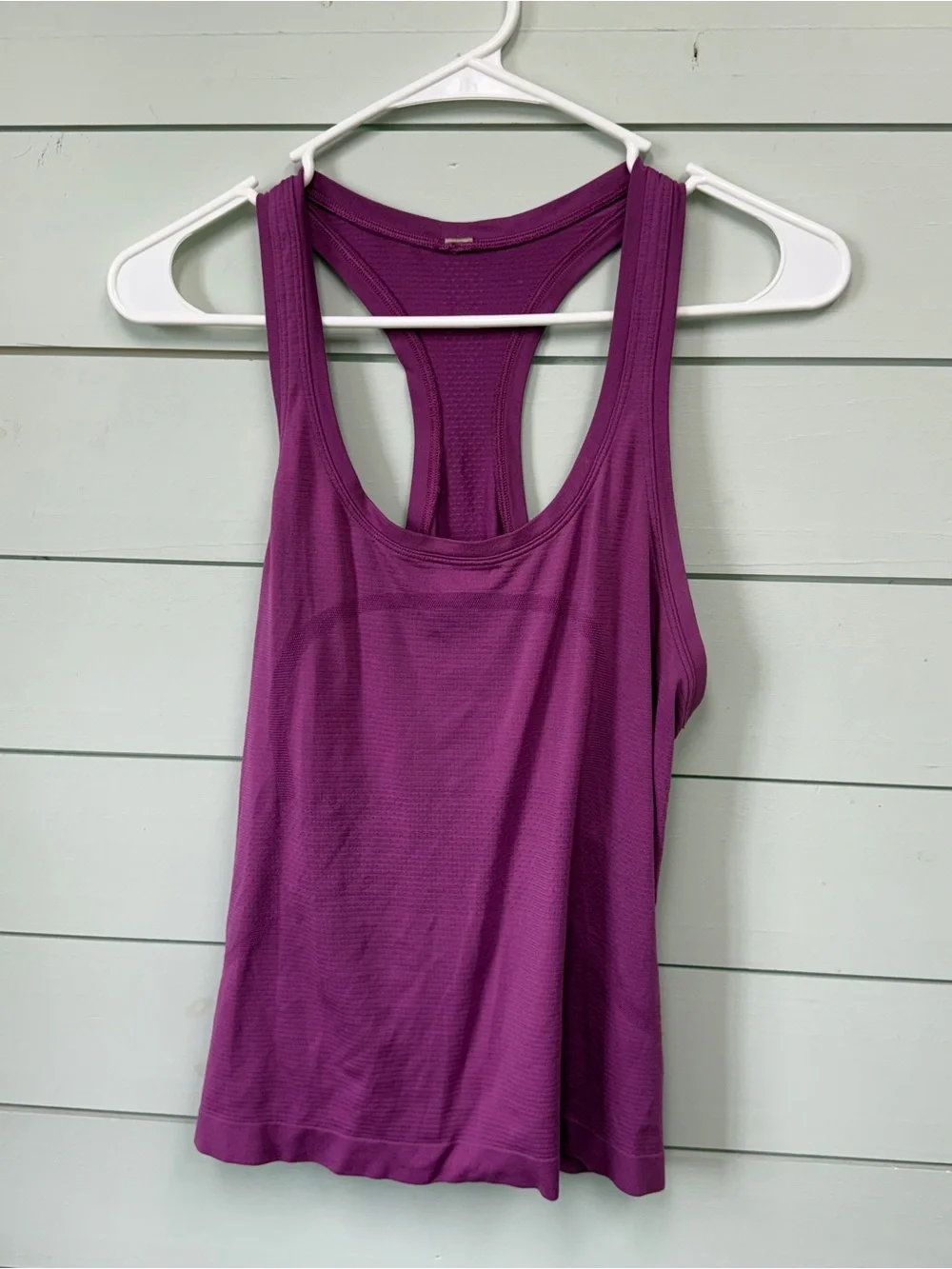 Lululemon swiftly‎ tech tank top race length purple women’s size 10